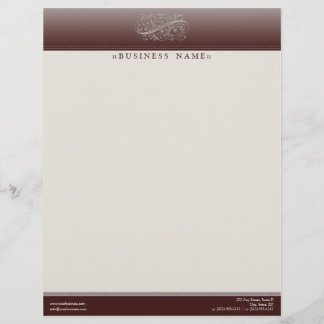 Papel Timbrado Vinho Vermelho Vitoriano - Cabeça de Letra Persona