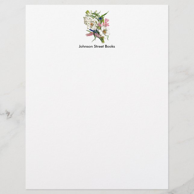 Papel Timbrado Vintage Botanical Page (Frente)
