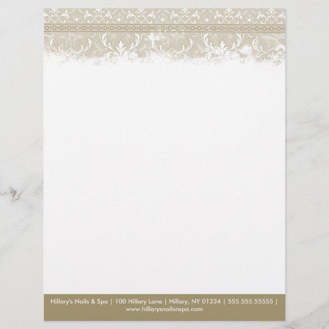 Papel Timbrado Vintage Elegant Letterhead (Frente)