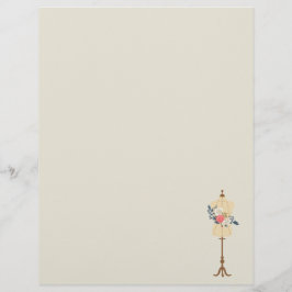 Papel Timbrado Vintage Floral