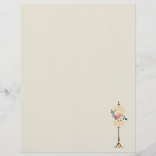 Papel Timbrado Vintage Floral