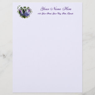 Papel Timbrado Virginia Bluebells Flores Silvestres