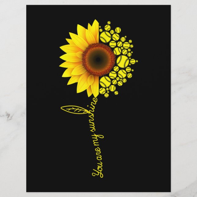 Papel Timbrado Você É Minha Bolinha De Girassol (Frente)