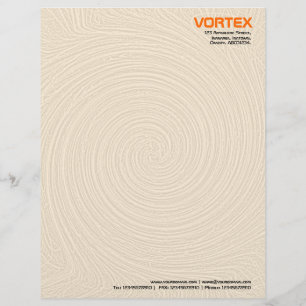 Papel Timbrado Vórtice - Laranja Pálido