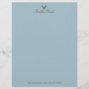 Papel Timbrado Whispers da Borboleta 2 ALTERAM A COR ~ Letterhead