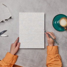 Papel Timbrado William Morris Blue Floral Pattern Vintage Lined