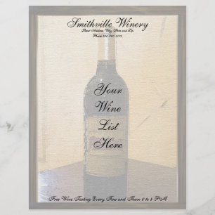 Papel Timbrado Winery Letterhead