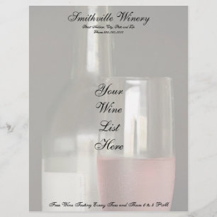 Papel Timbrado Winery Letterhead