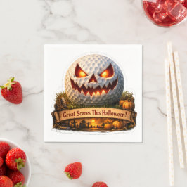 Papel um guardanapo assustador de Halloween
