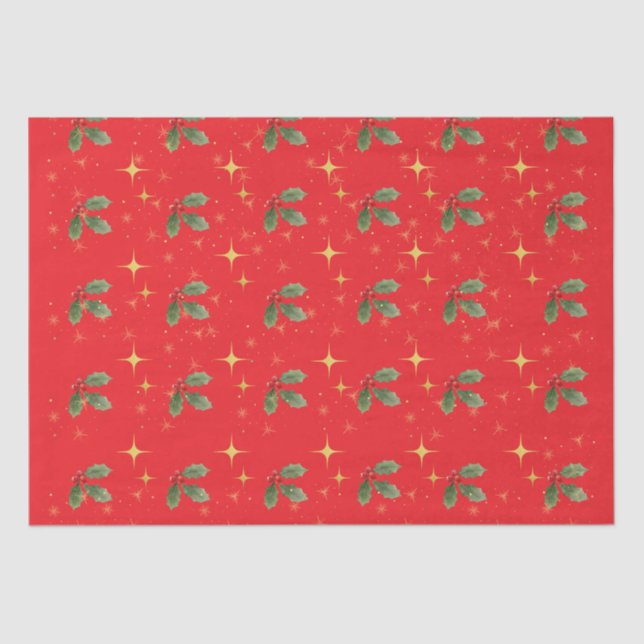 Papel vermelho de Natal (Frente )