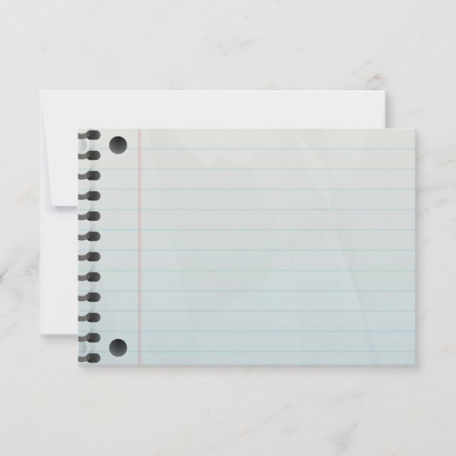 Papel Vinculado a Notebook Espiral (Frente)