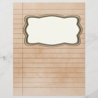 Papel Vinculado à Vintage com a Caixa de Imagem