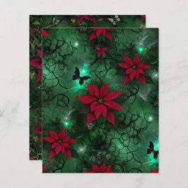 Papelão de Poinsettia Florestal Encantada Witchy