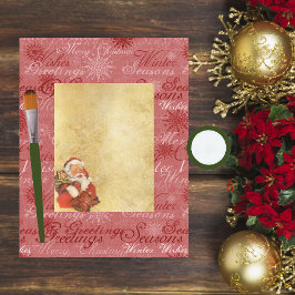 Papelão Dourado do tapete do Papai Noel
