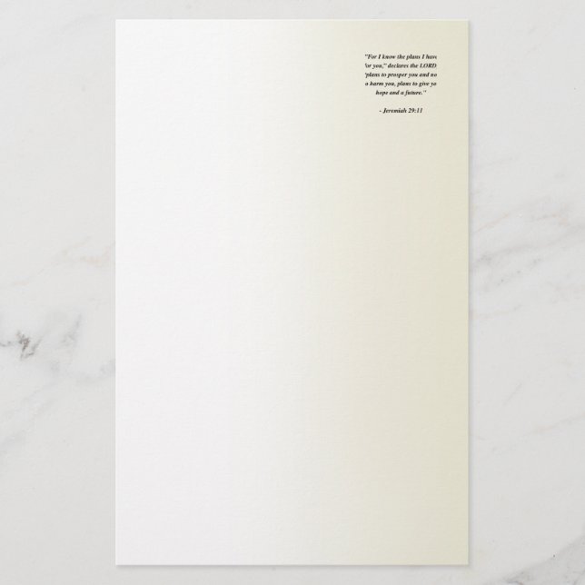 Papelaria 29:11 de JEREMIAH (Frente)