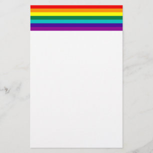 Papelaria 7 Stripes Orgulho gay Bandeira do Arco-Íris