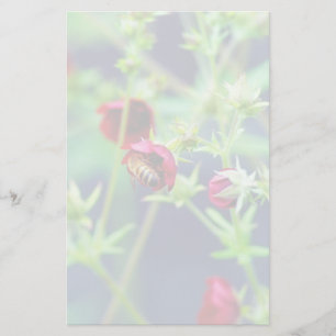 Papelaria A Abelha Com Flor Vermelho