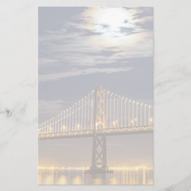 Papelaria A lua esta noite sobre a ponte de Bay (Frente)