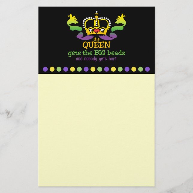 Papelaria A Rainha tem as grandes miçangas (Frente)