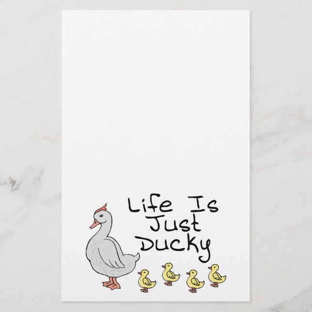 Papelaria A vida é apenas Ducky (Frente)