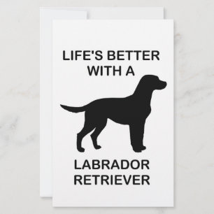 Papelaria A vida é melhor com um labrador que nunca mais