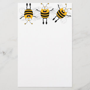 Papelaria Abelha de três desenhos animados