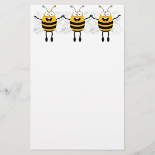 Papelaria Abelha de três desenhos animados