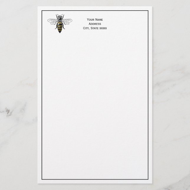 Papelaria Abelha Herádica de Pré-disquete nº 2 Casaco de Arm (Frente)