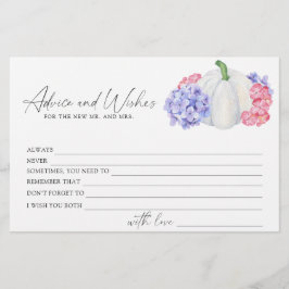 Papelaria Abóbora branca - chá de panela de conselhos e dese