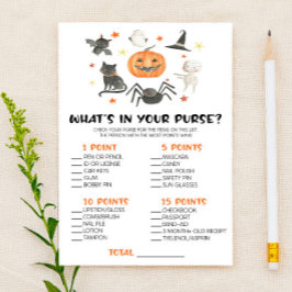 Papelaria Abóbora do Halloween O que há no jogo do Chá de fr