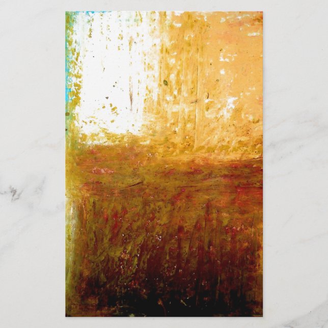 Papelaria Abstrato castanho amarelo (Frente)