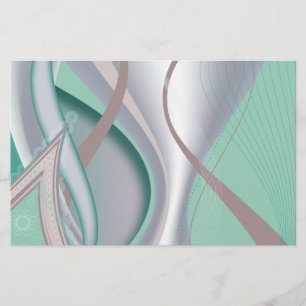 Papelaria Abstrato Chocolate Mint Tornado