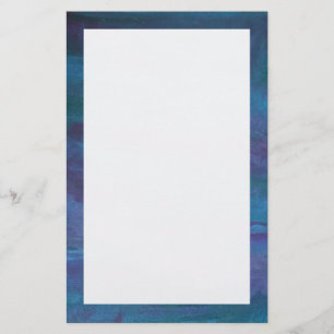 Papelaria Abstrato de Ombre Azul   Roxo Violeta-Teal Turques
