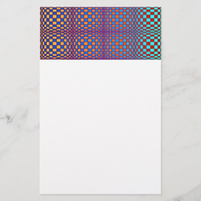 Papelaria Abstrato quadrados 2 (Frente)