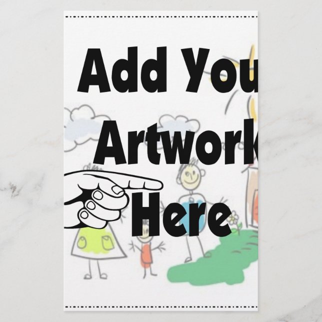 Papelaria Adicione seu próprio Trabalho de arte ou Trabalho  (Frente)