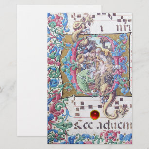 PAPELARIA ADORAÇÃO DE MAGI, NATIVIDADE MONOGRAMA COM DOLFINO
