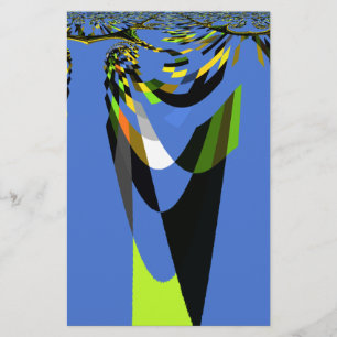 Papelaria Adorável Blue African Tribal Motif Pattern Art Imp