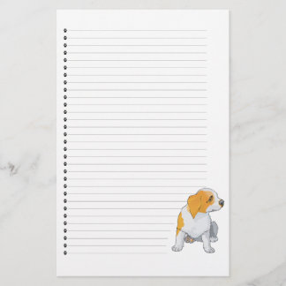 Papelaria Adorável Com Cachorro Vinculado