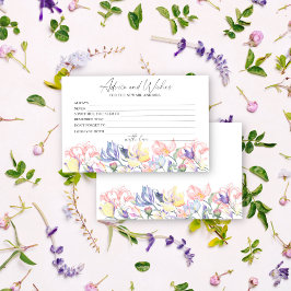 Papelaria Advertência e Chá de panela de desejos de flores s