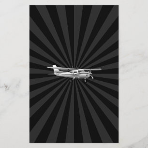 Papelaria Aeronave Cessna Silhouette Voando Black Burst