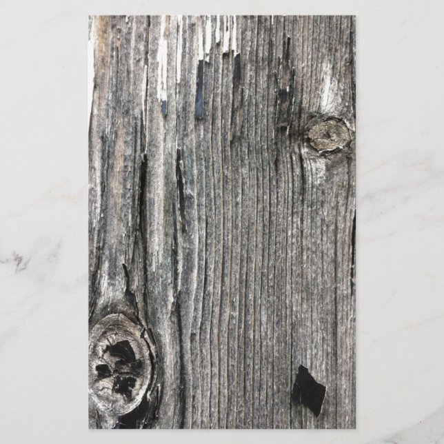 Papelaria Afixação de madeira envelhecida da cerca do ajuste (Frente)