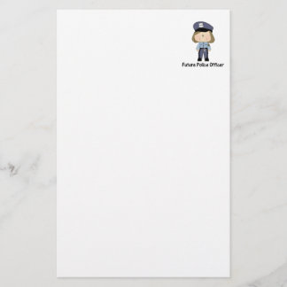 Papelaria agente da polícia futuro (menina)