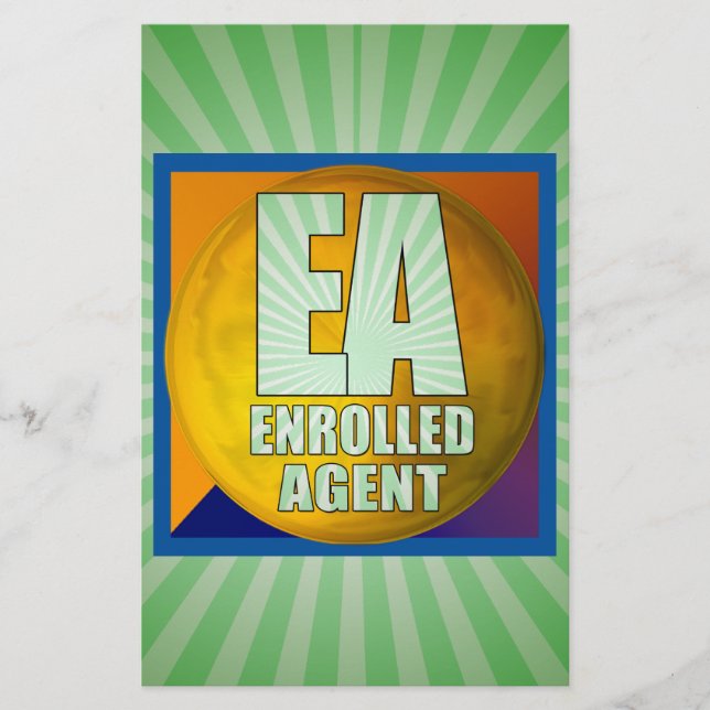 PAPELARIA AGENTE INSCRITO DE LOGOTIPO EA (Frente)