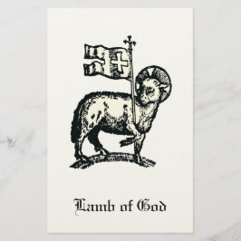 Papelaria Agnus Dei The Paschal Lamb of God Fine Art 