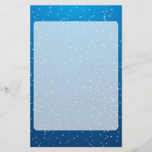 Papelaria Água Azul Profunda e Bolhas de Mini