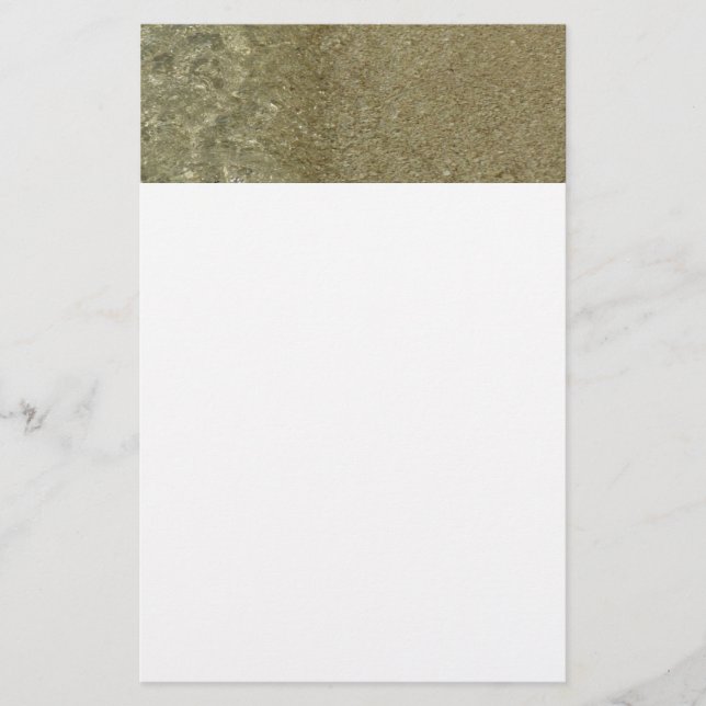 Papelaria Água na fotografia da Abstrato da Beach II (Frente)