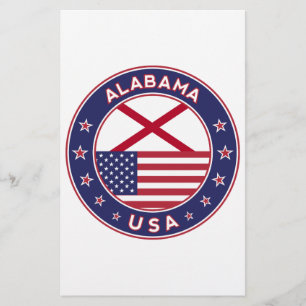 Papelaria Alabama, Estados Unidos, t-shirt do Alabama, Alaba