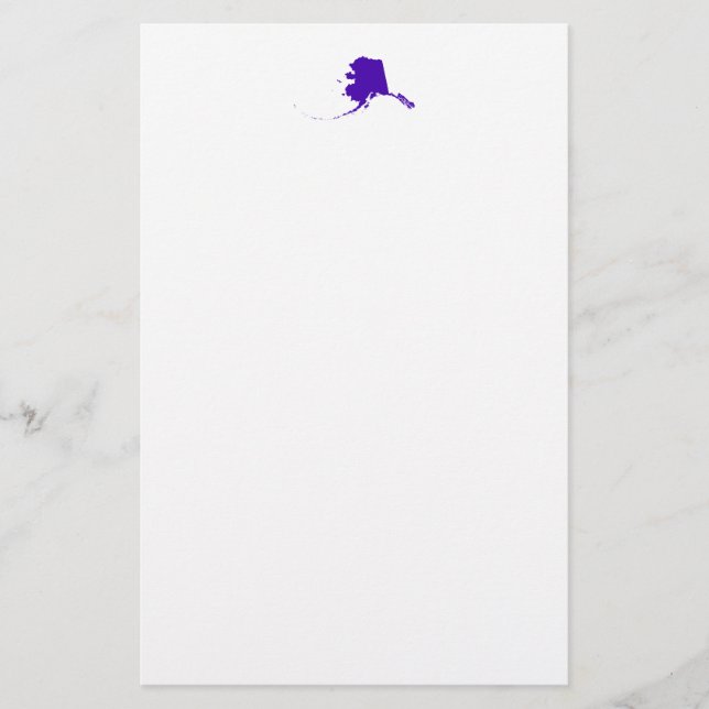 Papelaria Alasca em Roxo (Frente)