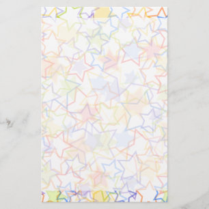 Papelaria Alcance para o papel de carta das estrelas