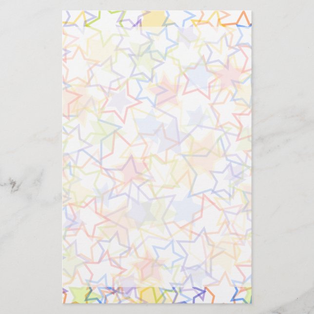 Papelaria Alcance para o papel de carta das estrelas (Frente)